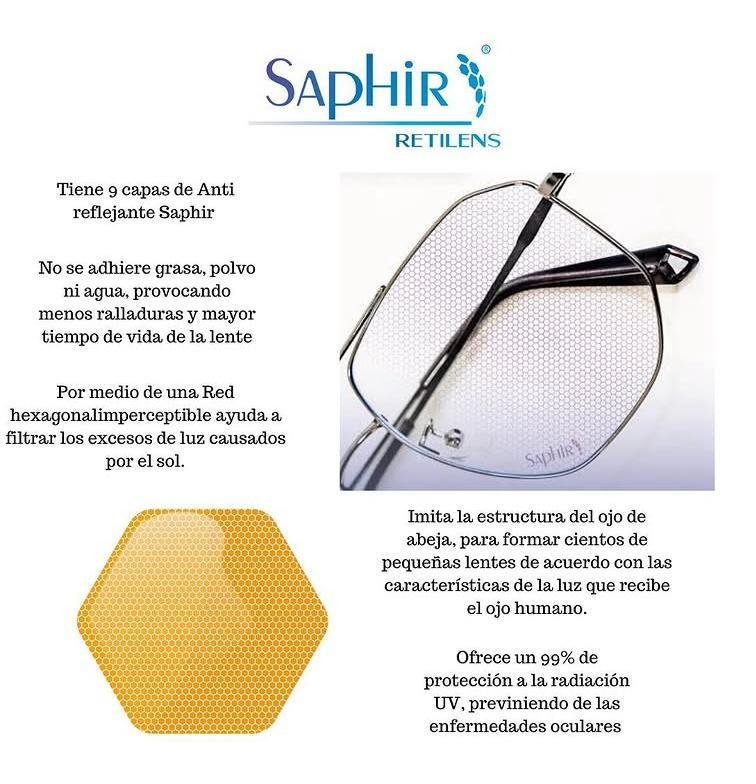Comparación con y sin tratamiento Crizal Sapphire 360°
